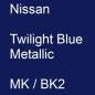 Preview: Nissan, Twilight Blue Metallic, MK / BK2.